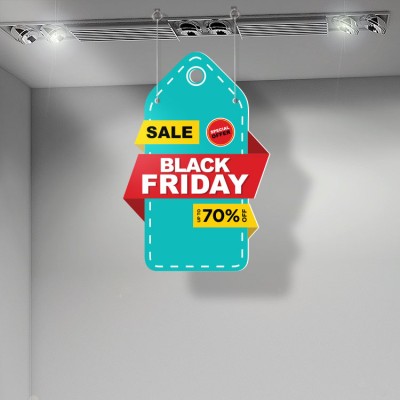 Black Friday Tag, Εκπτώσεις, Καρτολίνες κρεμαστές, 50 x 75 εκ.