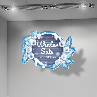 Frozen Winter Sales, Εκπτώσεις, Καρτολίνες κρεμαστές, 70 x 50 εκ.