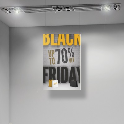 Black Friday Wall, Εκπτώσεις, Καρτολίνες κρεμαστές, 50 x 75 εκ.