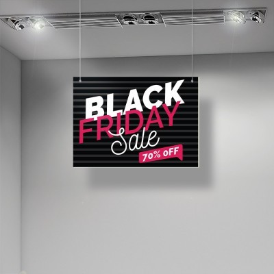 Black Big Sales, Καρτολίνες κρεμαστές, 70 x 50 εκ.