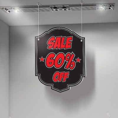 Sale 60% Red Black, Εκπτώσεις, Καρτολίνες κρεμαστές, 38x50