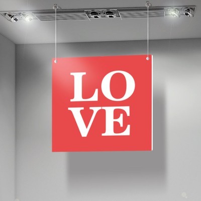 Love, Αγίου Βαλεντίνου, Καρτολίνες κρεμαστές, 50X50