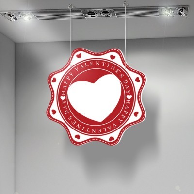 Big Heart, Αγίου Βαλεντίνου, Καρτολίνες κρεμαστές, 50X50