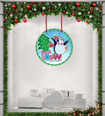 Houseart Let it Snow, Χριστουγεννιάτικα, Καρτολίνες κρεμαστές, 50 x 50 εκ.