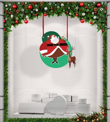 Houseart Santa Claus is coming ...., Χριστουγεννιάτικα, Καρτολίνες κρεμαστές, 50 x 50 εκ.