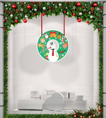 Houseart Snowman, Χριστουγεννιάτικα, Καρτολίνες κρεμαστές, 50 x 50 εκ.