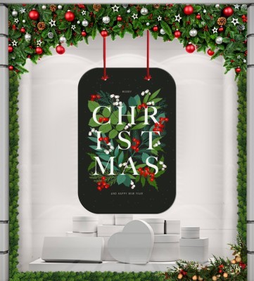 Christmas, Χριστουγεννιάτικα, Καρτολίνες κρεμαστές, 50 x 75 εκ.