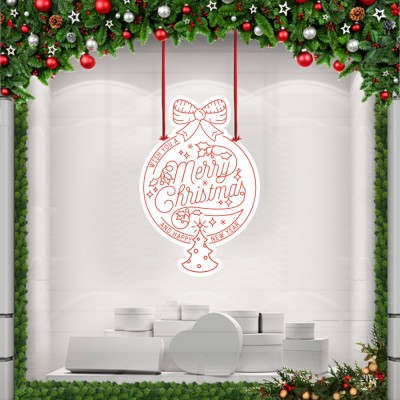 Houseart Merry Christmas Pendant, Χριστουγεννιάτικα, Καρτολίνες κρεμαστές, 50 x 75 εκ.