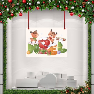 Houseart Noel, Χριστουγεννιάτικα, Καρτολίνες κρεμαστές, 70 x 50 εκ.