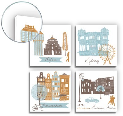 Houseart Cities, Διάφορα, Mini Set Forex, 17 x 23 εκ.. (Το Forex είναι ένα άκαμπτο αφρώδες υλικό)