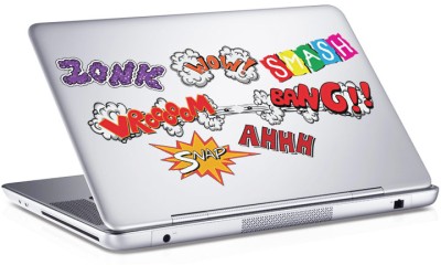 Houseart Comic φράσεις, Sticker, Αυτοκόλλητα Laptop, 25 x 17 εκ. [8,9 Inches]