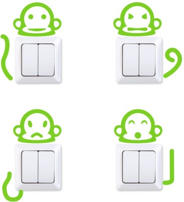 Houseart Monkeys, Διάφορα, Αυτοκόλλητα πρίζας, 4 τεμάχια