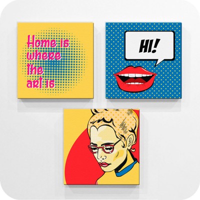 Houseart Hi!, Διάφορα, Mini Set καμβάς, 25 x 25 εκ.