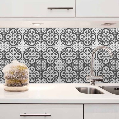 Houseart - ΣΗΜΑΝΤΙΚΟ: Σε περίπτωση διαφοράς τιμής από το κατάστημα ισχύει παντα και μόνο η τιμή του καταστήματος Μοτίβο σε γκρι abstract αποχρώσεις, Backsplash, Αυτοκόλ