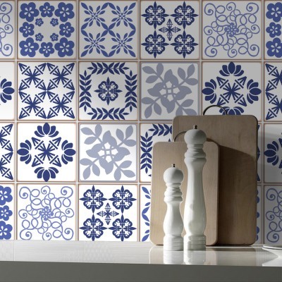 Vintage μοτίβα, Backsplash, Αυτοκόλλητα πλακάκια, 30 x 