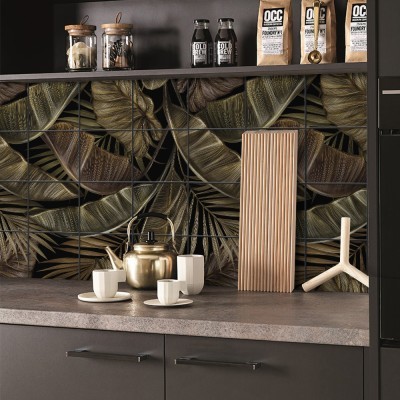 Ξεραμένα φύλλα, Backsplash, Αυτοκόλλητα πλακάκια, 30 x 
