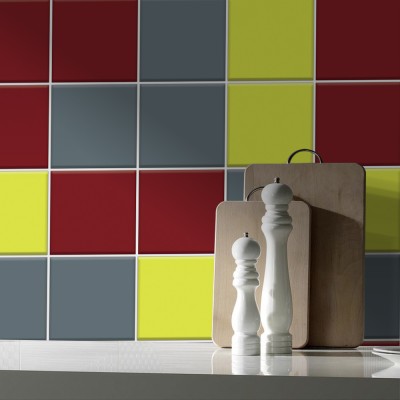 Houseart - ΣΗΜΑΝΤΙΚΟ: Σε περίπτωση διαφοράς τιμής από το κατάστημα ισχύει παντα και μόνο η τιμή του καταστήματος Burgundy - Green yellow - Graphite, Backsplash, Αυτοκόλ