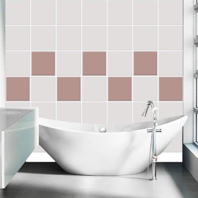 Διακόσμηση παιδικού δωματίου House Art - ΣΗΜΑΝΤΙΚΟ: Σε περίπτωση διαφοράς τιμής από το κατάστημα ισχύει παντα και μόνο η τιμή του καταστήματος Antique violet (8 Τεμάχια), Τοίχου, Αυτοκόλλητα πλακάκι