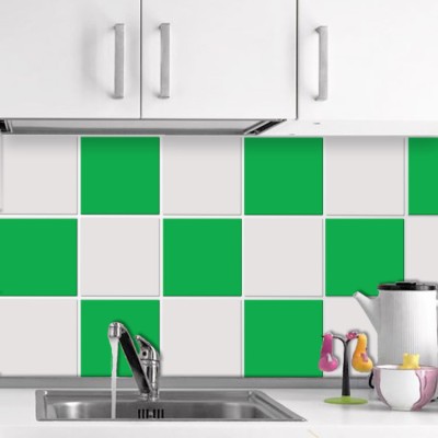 Houseart - ΣΗΜΑΝΤΙΚΟ: Σε περίπτωση διαφοράς τιμής από το κατάστημα ισχύει παντα και μόνο η τιμή του καταστήματος Kiwi (8 τεμάχια), Τοίχου, Αυτοκόλλητα πλακάκια, 10 x 10