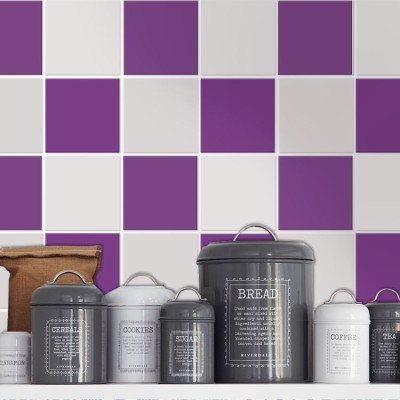 Διακόσμηση παιδικού δωματίου House Art - ΣΗΜΑΝΤΙΚΟ: Σε περίπτωση διαφοράς τιμής από το κατάστημα ισχύει παντα και μόνο η τιμή του καταστήματος Violet (8 τεμάχια), Τοίχου, Αυτοκόλλητα πλακάκια, 10 x