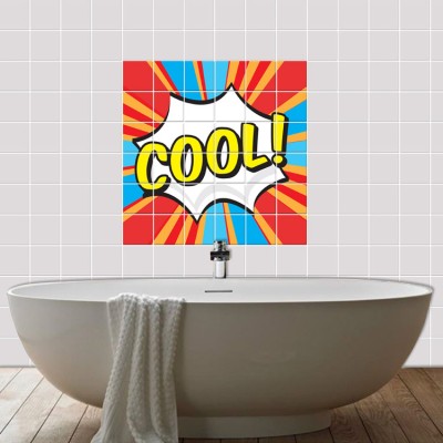 Houseart Cool!, Τοίχου, Αυτοκόλλητα πλακάκια, 60 x 60 εκ.