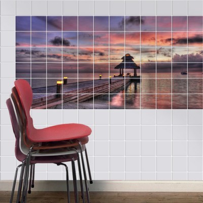 Houseart Ταυλάνδη, Τοίχου, Αυτοκόλλητα πλακάκια, 120 x 60 εκ.
