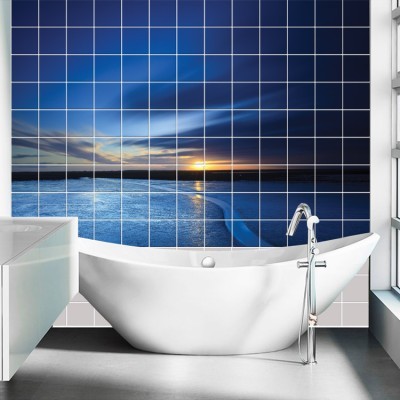 Διακόσμηση παιδικού δωματίου House Art - ΣΗΜΑΝΤΙΚΟ: Σε περίπτωση διαφοράς τιμής από το κατάστημα ισχύει παντα και μόνο η τιμή του καταστήματος Θέα θάλασσα, Τοίχου, Αυτοκόλλητα πλακάκια, 130 x 90 εκ.