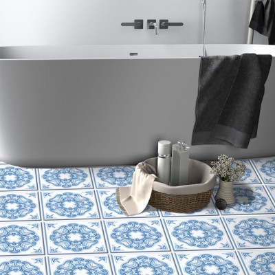 Carribean μοτίβο ανοιχτό γαλάζιο (8 τεμάχια), Δαπέδου, 