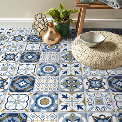 Houseart - ΣΗΜΑΝΤΙΚΟ: Σε περίπτωση διαφοράς τιμής από το κατάστημα ισχύει παντα και μόνο η τιμή του καταστήματος Πορτογαλικό azulejos μοτίβο (8 τεμάχια), Δαπέδου, Αυτοκ