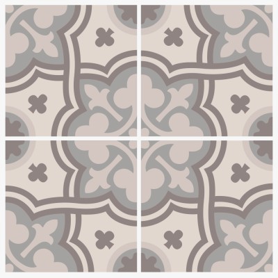 Houseart Μοτίβο σε γκρι abstract αποχρώσεις (8 τεμάχια), Δαπέδου, Αυτοκόλλητα πλακάκια, 10 x 10 εκ.