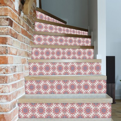 Ιταλικό μοτίβο, Σκάλα, Αυτοκόλλητα πλακάκια, 90 x 12 εκ