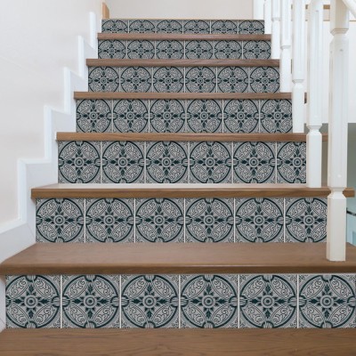 Μοτίβο σε γκρι abstract αποχρώσεις, Σκάλα, Αυτοκόλλητα 