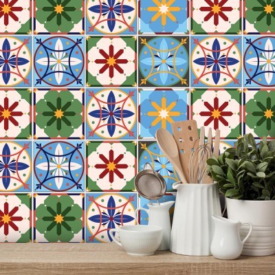 Vintage mandala pattern, Ταπετσαρία, Αυτοκόλλητα πλακάκ