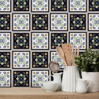 Μωσαϊκό μοτίβο σε γκρι αποχρώσεις, Ταπετσαρία, Αυτοκόλλ