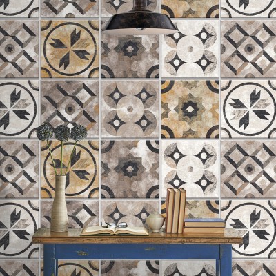 Μοτίβο με διάφορα σχέδια, Ταπετσαρία, Αυτοκόλλητα πλακά