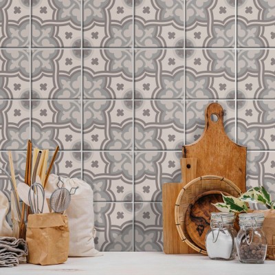 Houseart - ΣΗΜΑΝΤΙΚΟ: Σε περίπτωση διαφοράς τιμής από το κατάστημα ισχύει παντα και μόνο η τιμή του καταστήματος Μοτίβο σε γκρι abstract αποχρώσεις (8 τεμάχια), Τοίχου,