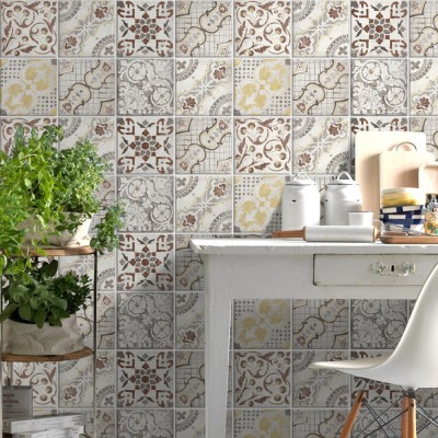 Κεραμικά Πλακάκια (8 τεμάχια), Τοίχου, Αυτοκόλλητα πλακάκια, 10 x 10 εκ.