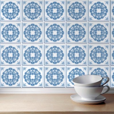 Carribean μοτίβο (8 τεμάχια), Τοίχου, Αυτοκόλλητα πλακά