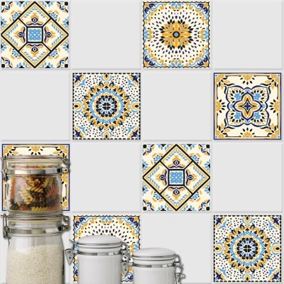 Διακόσμηση παιδικού δωματίου House Art - ΣΗΜΑΝΤΙΚΟ: Σε περίπτωση διαφοράς τιμής από το κατάστημα ισχύει παντα και μόνο η τιμή του καταστήματος Mandala μοτίβο (8 τεμάχια), Τοίχου, Αυτοκόλλητα πλακάκι