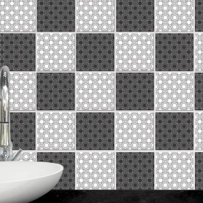 Διακόσμηση παιδικού δωματίου House Art - ΣΗΜΑΝΤΙΚΟ: Σε περίπτωση διαφοράς τιμής από το κατάστημα ισχύει παντα και μόνο η τιμή του καταστήματος Γραμμικό μοτίβο (8 Τεμάχια), Τοίχου, Αυτοκόλλητα πλακάκ