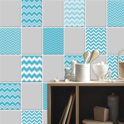 Γραμμικό μοτίβο (6 Τεμάχια), Τοίχου, Αυτοκόλλητα πλακάκ