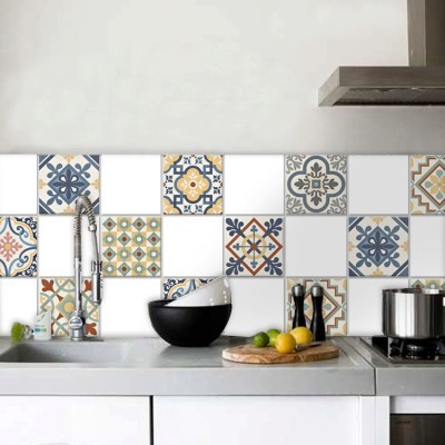 Κλασικό μοτίβο (8 τεμάχια), Τοίχου, Αυτοκόλλητα πλακάκια, 10 x 10 εκ.