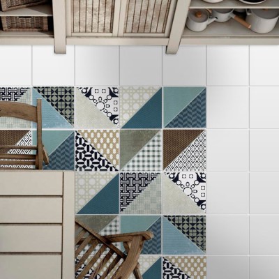 Μοντέρνο μοτίβο (8 τεμάχια), Δαπέδου, Αυτοκόλλητα πλακά