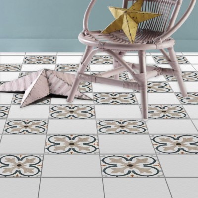 Vintage μοτίβο (6 τεμάχια), Δαπέδου, Αυτοκόλλητα πλακάκ