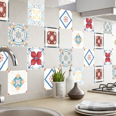 Διακόσμηση παιδικού δωματίου House Art - ΣΗΜΑΝΤΙΚΟ: Σε περίπτωση διαφοράς τιμής από το κατάστημα ισχύει παντα και μόνο η τιμή του καταστήματος Ρετρό πλακάκια (8 τεμάχια), Τοίχου, Αυτοκόλλητα πλακάκι