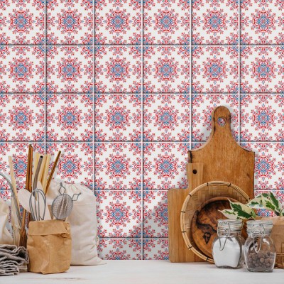 Houseart - ΣΗΜΑΝΤΙΚΟ: Σε περίπτωση διαφοράς τιμής από το κατάστημα ισχύει παντα και μόνο η τιμή του καταστήματος Ιταλικό μοτίβο (8 τεμάχια), Τοίχου, Αυτοκόλλητα πλακάκι