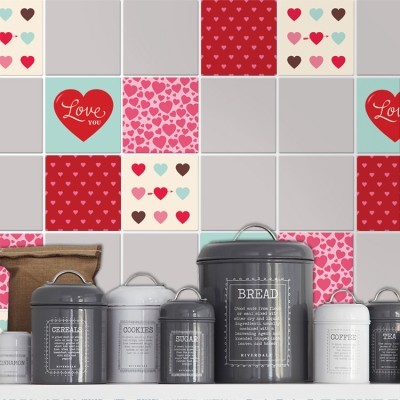 Διακόσμηση παιδικού δωματίου House Art - ΣΗΜΑΝΤΙΚΟ: Σε περίπτωση διαφοράς τιμής από το κατάστημα ισχύει παντα και μόνο η τιμή του καταστήματος Πατσγουορκ μοτίβο (8 τεμάχια), Τοίχου, Αυτοκόλλητα πλακ