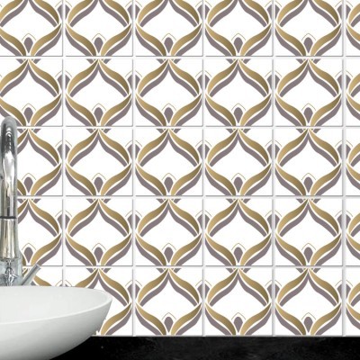 Μαροκινό μοτίβο (8 Τεμάχια), Τοίχου, Αυτοκόλλητα πλακάκ