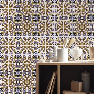 Πορτογαλικό μοτίβο (8 Τεμάχια), Τοίχου, Αυτοκόλλητα πλα