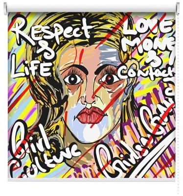 Houseart Μοντέρνο πορτρέτο, Κόμικς, Ρολοκουρτίνες, 100 x 100 εκ.